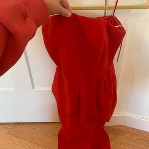 Never worn red dress short